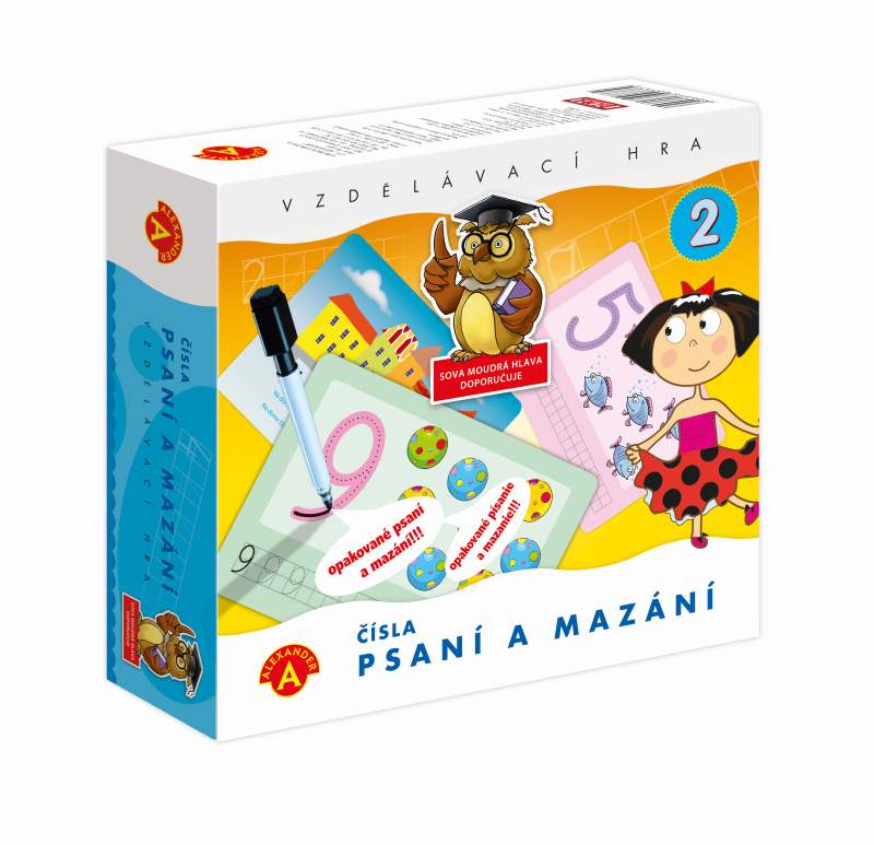 Psaní a mazání 2 - ČÍSLA