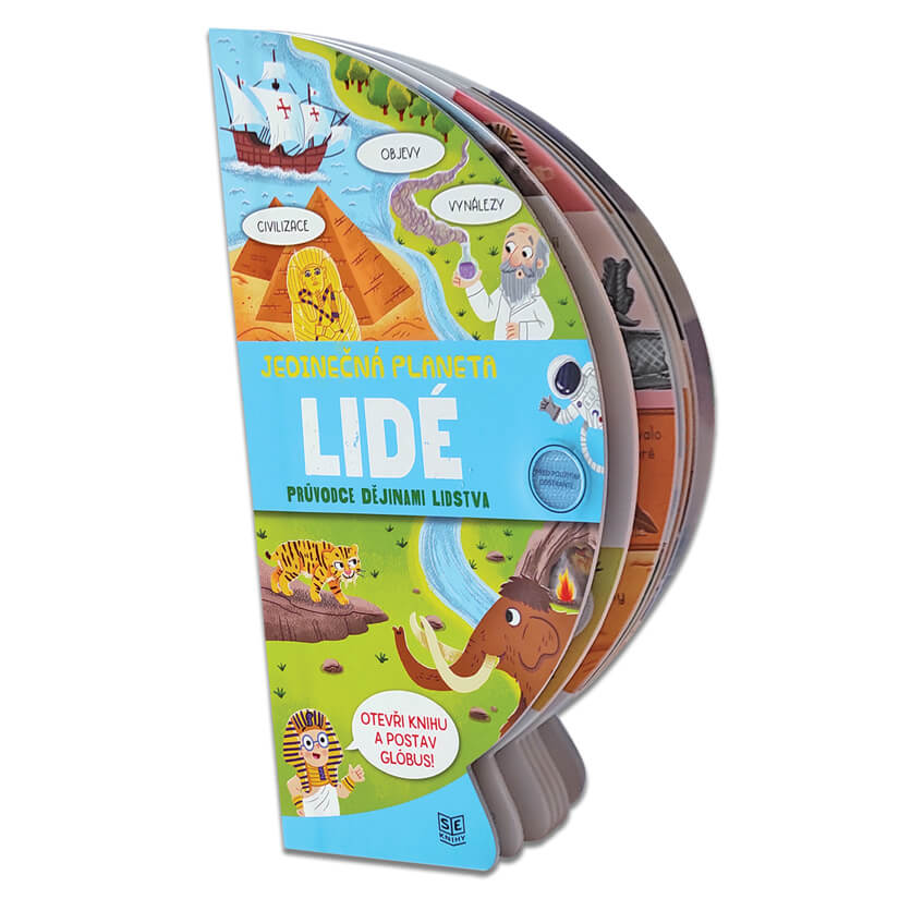 Knížka rozkládací globus  - LIDÉ- Z VÝSTAVY