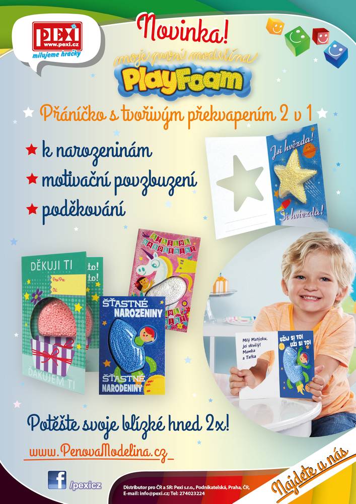 Plakát  A4 - PlayFoam® Přáníčka 2v1